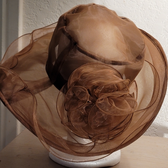 Regal Coco Brown Sunday or Ladies Tea Hat ๐ - Picture 4 of 4